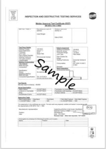 Coded Welding Training Course Qualifications