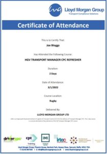 TMCPC Refresher Course Certificate