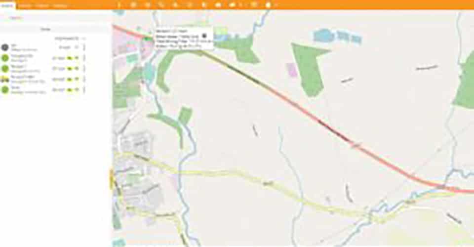 Services > Fleet & Driver Software > Vehicle Tracking > Live tachograph data > Image 1 Vehicle Tracking