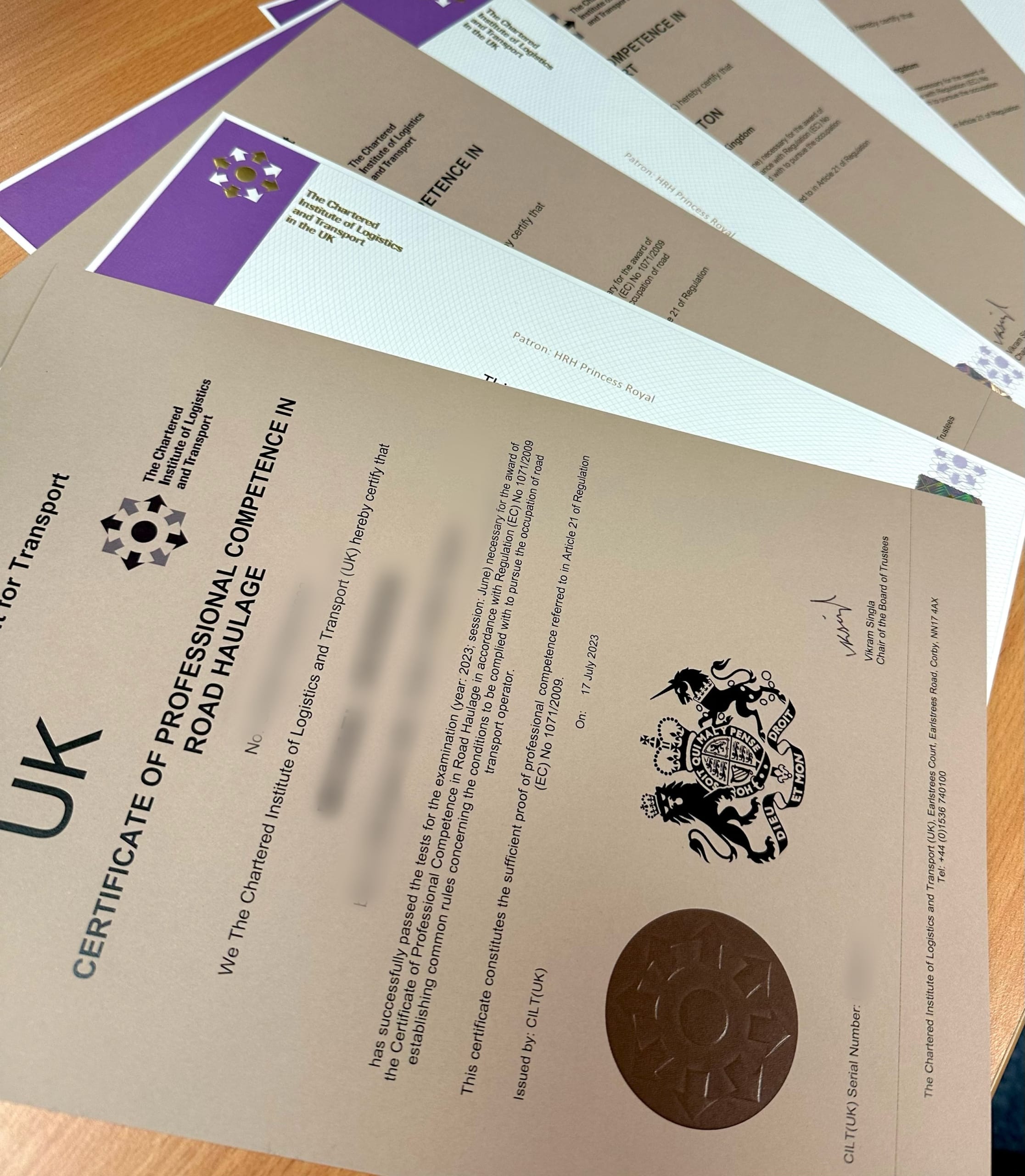 Congratulations to all the candidates who have passed their exams yesterday with CILT We are proud to share we have achieved a 100% pass rate on our Transport Manager CPC Course.