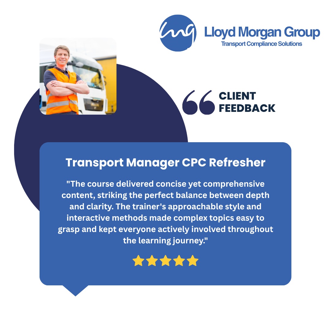 Client Feedback - Transport Manager CPC Refresher