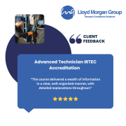 Client Feedback - Advanced Technician IRTEC Accreditation