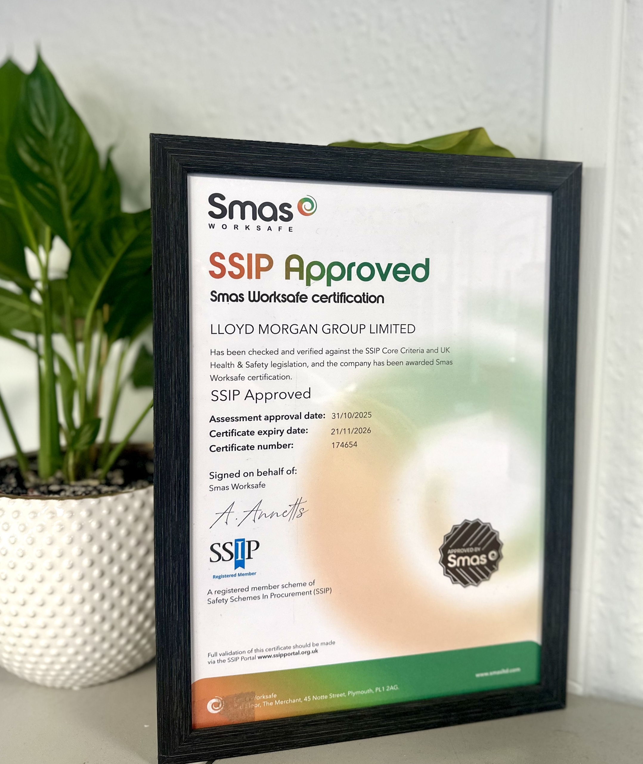 SMAS Worksafe Certified - Again!