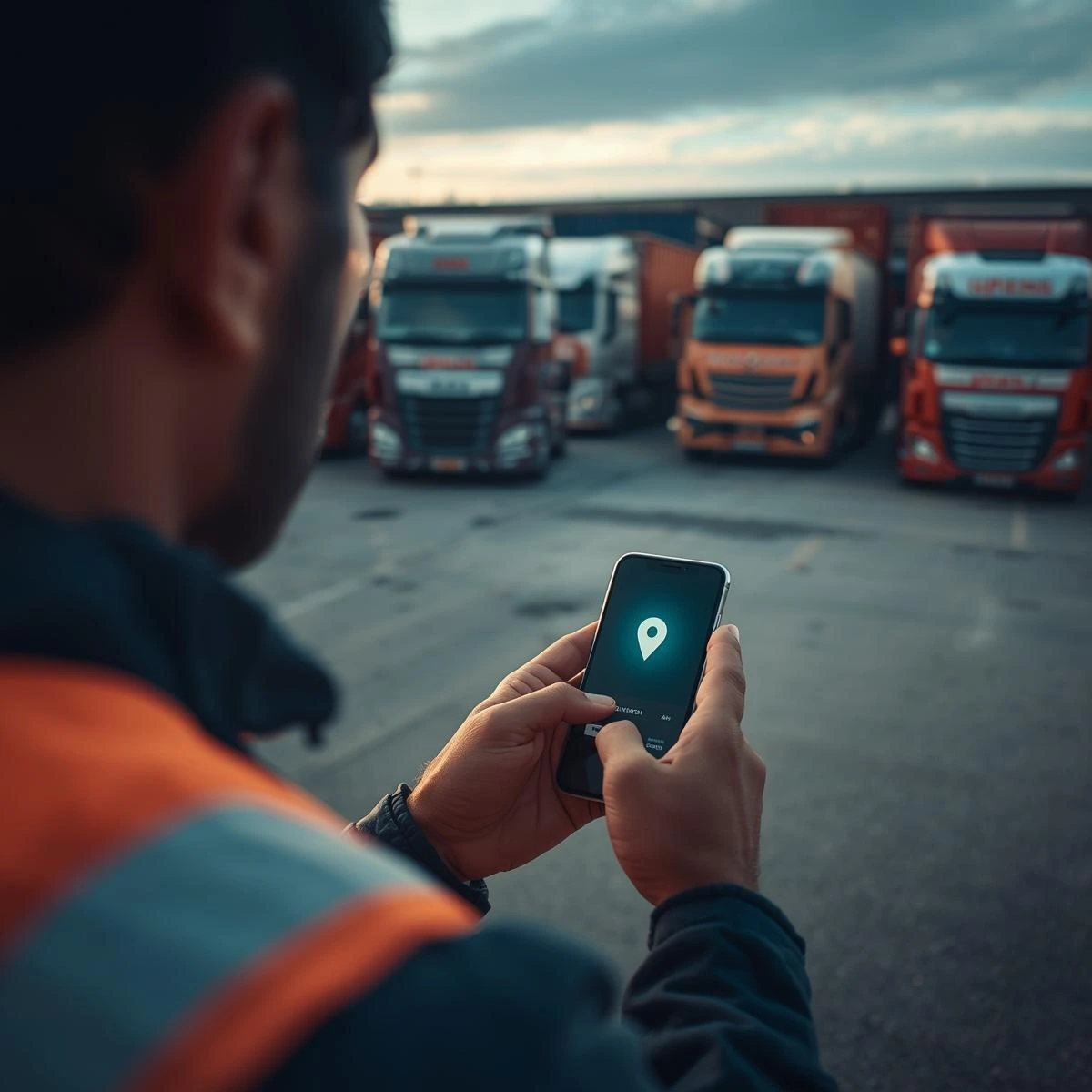 Fleet-driver-on-smart-phone